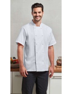 P-PR902-Veste de cuisinier à manches courtes Coolchecker® 2